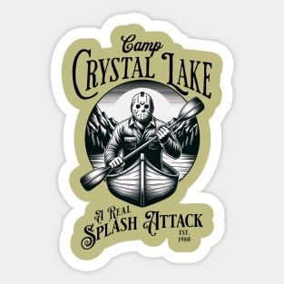 Camp Crystal Lake - A Real Splash Attack [EST 1980] Sticker